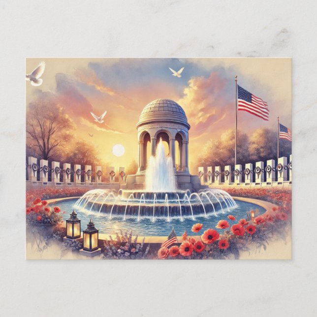 Cartão Postal Dia da Memória, EUA (Frente)