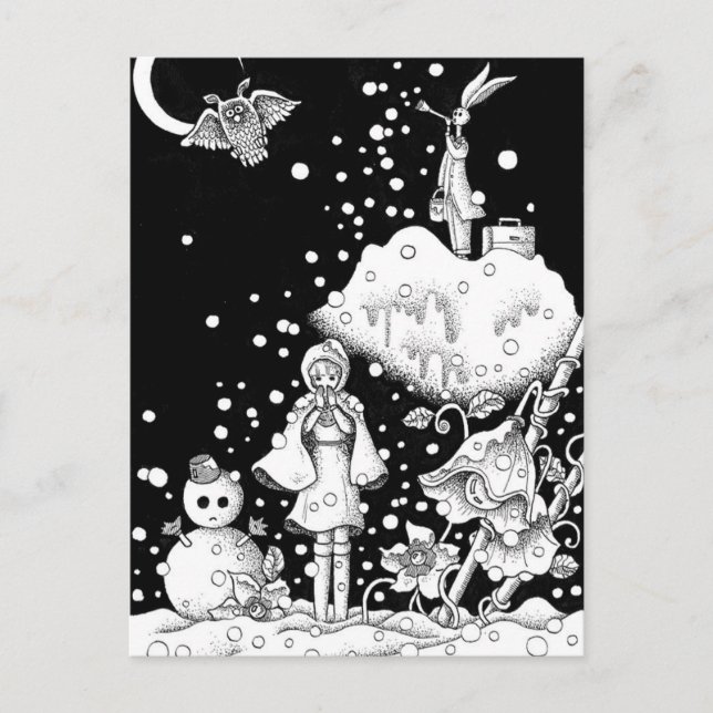 Cartão Postal Dia da Neve (Frente)