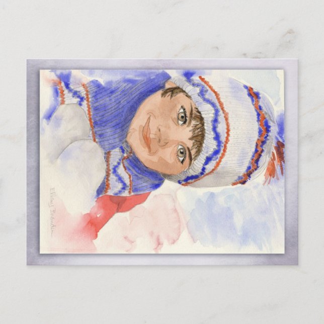 Cartão Postal Dia da Neve (Frente)