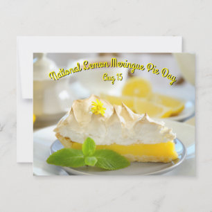 Cartão Postal Dia da Pie de Limão Nacional Meringue