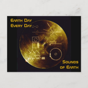 Cartão Postal Dia da Terra 2012 - Disco de ouro Sons da Terra