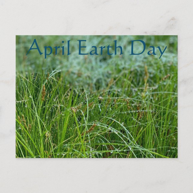 Cartão Postal Dia da Terra de abril (Frente)