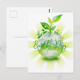CARTÃO POSTAL DIA DA TERRA FELIZ 2026 SALVE O PLANETA