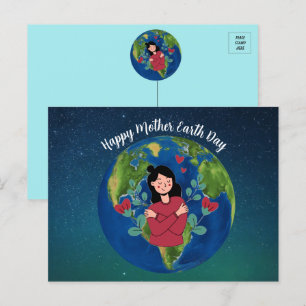 Cartão Postal Dia da Terra Mãe 22 de abril