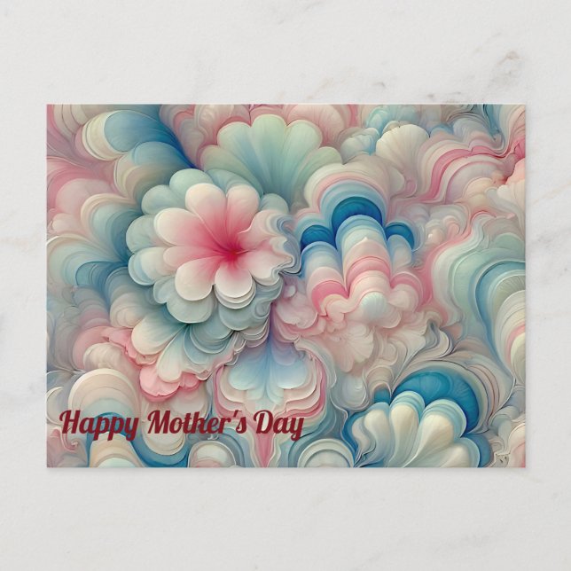 Cartão Postal Dia das MÃ£es ~ Doce pastel ~ (Frente)