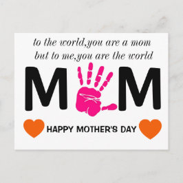 Cartão Postal Dia das Mães Imprimível