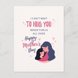 Cartão Postal Dia das Mães Personalizado Distância Social