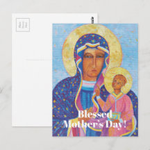 Dia das Mães Religiosas Cristãs Mãe Maria Abençoad