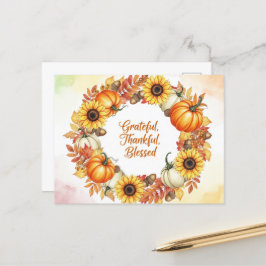Cartão Postal Dia de Ação de Graças