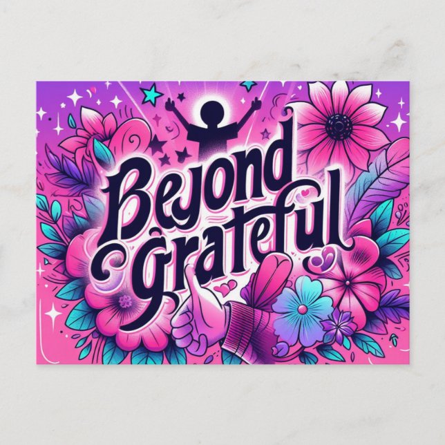 Cartão Postal Dia de Apreciação ao Funcionário Obrigado (Frente)