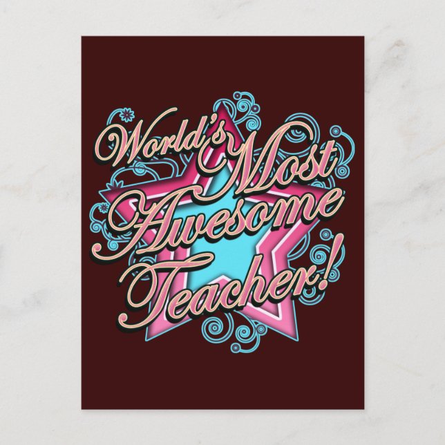 Cartão Postal Dia de Apreciação dos Professores (Frente)