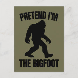 Cartão Postal Dia de as Bruxas engraçado 2020 - Finja que sou o 