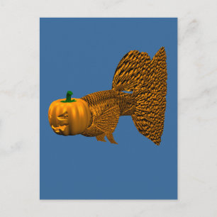 Cartão Postal Dia de as Bruxas engraçado Guppy
