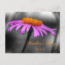 Cartão Postal Dia de as mães Brunch Roxo e Conversor Laranja