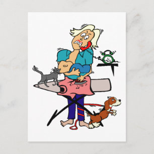 Cartão Postal Dia de as mães da mãe ocupada, ZSSG