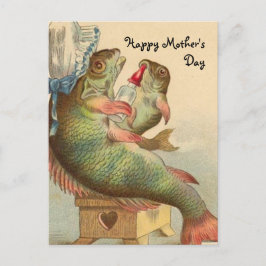 Cartão Postal Dia de as mães de peixe