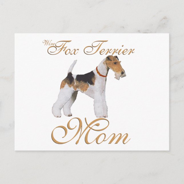 Cartão Postal Dia de as mães de Terrier Fox (Frente)