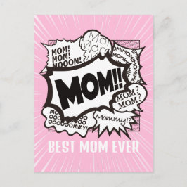 Cartão Postal Dia de as mães engraçado de brincadeira obrigado c