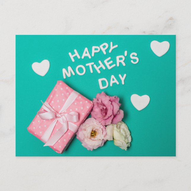 Cartão Postal Dia de as mães Feliz (Frente)