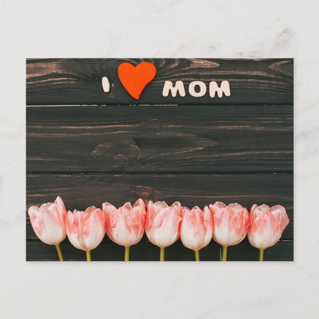 Cartão Postal Dia de as mães Feliz (Frente)