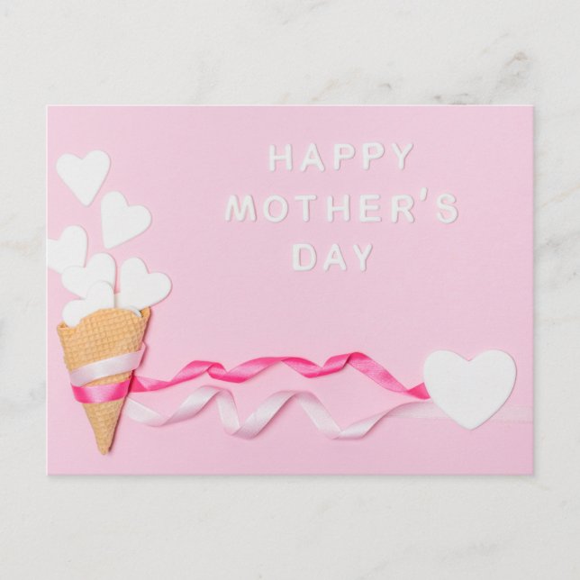 Cartão Postal Dia de as mães Feliz (Frente)