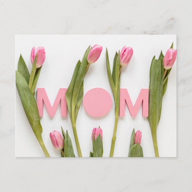 Cartão Postal Dia de as mães Feliz (Frente)