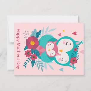 Cartão Postal Dia de as mães Feliz