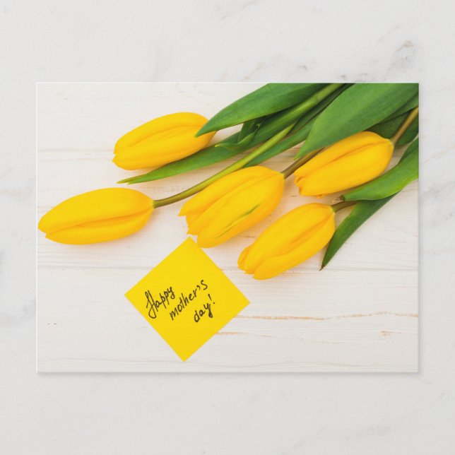 Cartão Postal Dia de as mães Feliz (Frente)