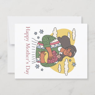 Cartão Postal Dia de as mães Feliz