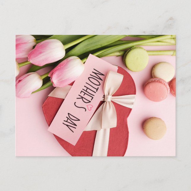 Cartão Postal Dia de as mães Feliz (Frente)