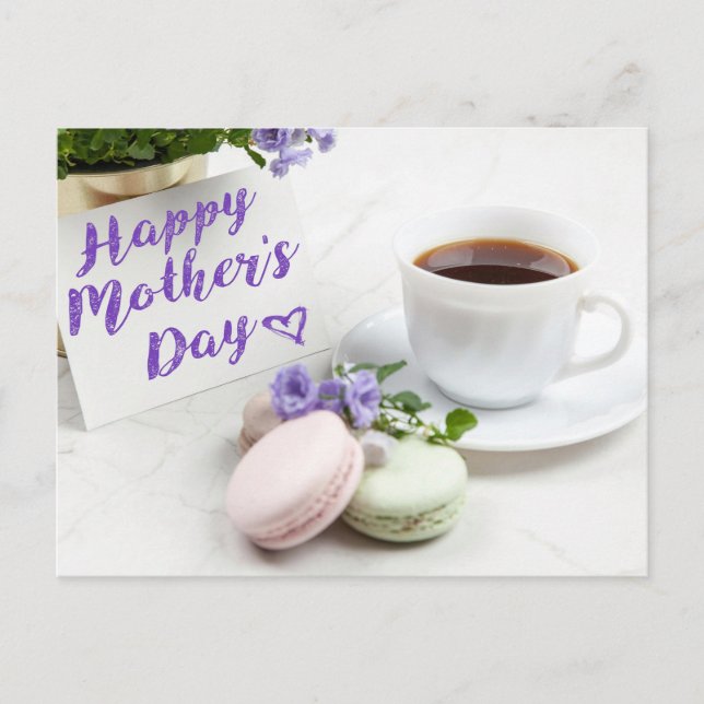 Cartão Postal Dia de as mães Feliz (Frente)