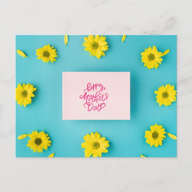 Cartão Postal Dia de as mães Feliz (Frente)