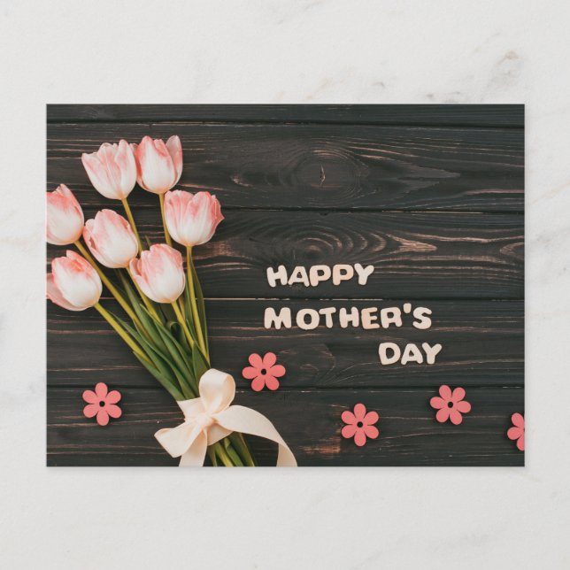 Cartão Postal Dia de as mães Feliz (Frente)