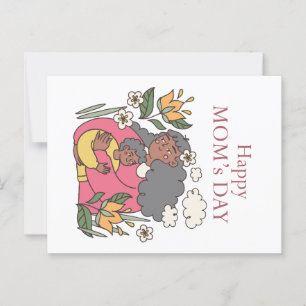 Cartão Postal Dia de as mães Feliz