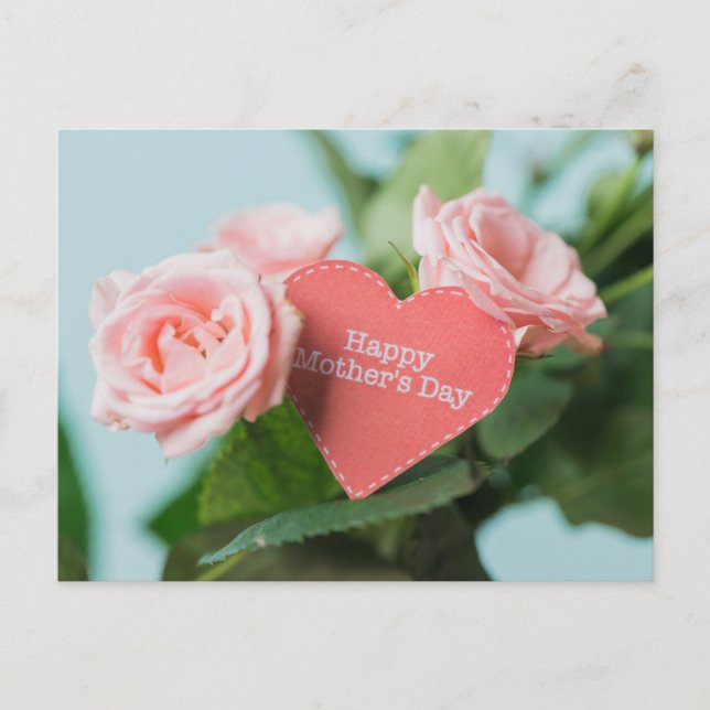 Cartão Postal Dia de as mães Feliz (Frente)