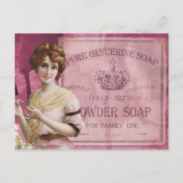 Cartão Postal Dia de as mães Vintage Publicidade - Glycerin Soap
