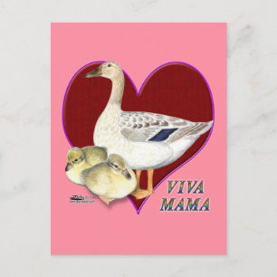 Cartão Postal Dia de as mães: Viva mamãe!