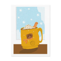 Dia de inverno com cacau de urso