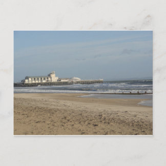 Cartão Postal Dia de inverno na praia de Bournemouth