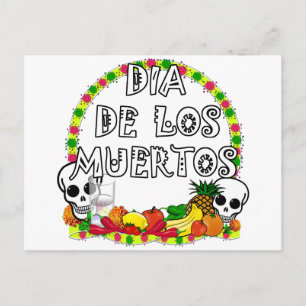 Cartão Postal Dia De Los Muertos