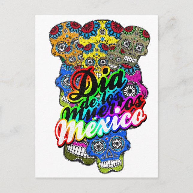 CARTÃO POSTAL DIA DE LOS MUERTOS (Frente)