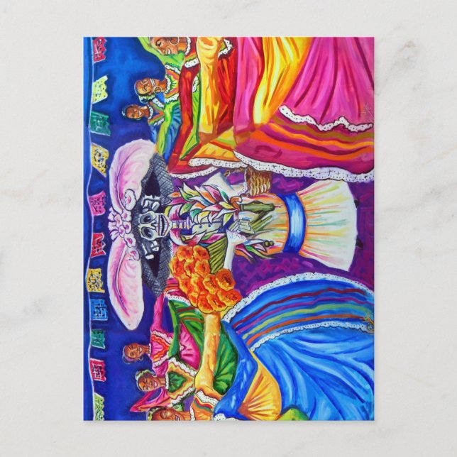 Cartão Postal Día de los Muertos (Frente)