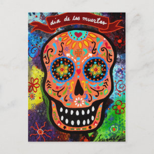 CARTÃO POSTAL DIA DE LOS MUERTOS CALAVERA