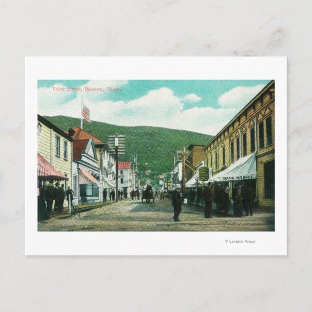 Cartão Postal Dia de Ocupação na Terceira Rua View (Frente)