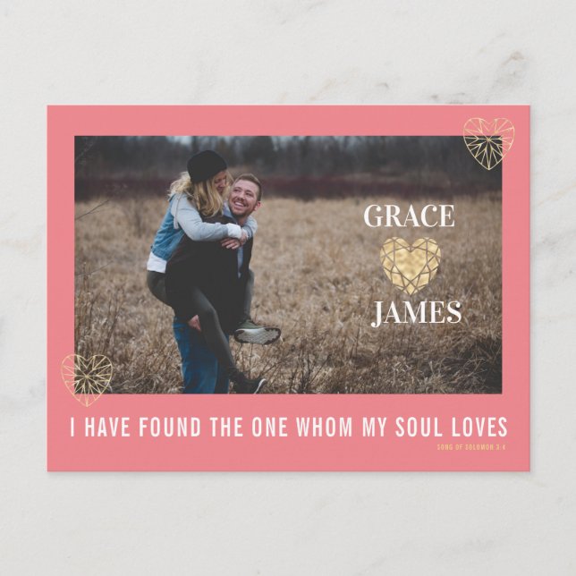 Cartão Postal Dia de os namorados (Frente)