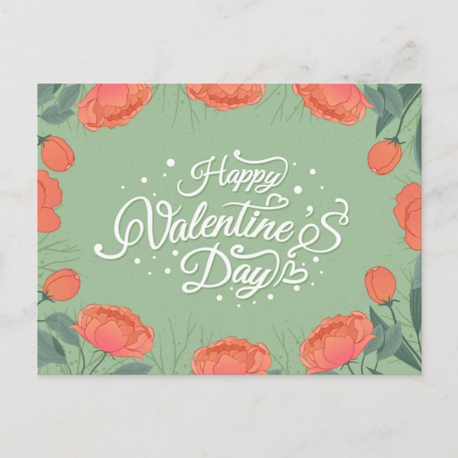 Cartão Postal Dia de os namorados (Frente)