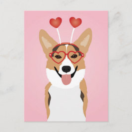 Cartão Postal Dia de os namorados Corgi