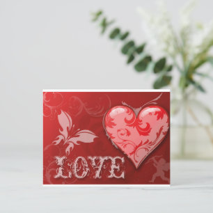 Cartão Postal Dia de os namorados de amor