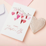 Cartão Postal Dia de os namorados de Corações de Aquarela<br><div class="desc">Cartão-postal de Dia de os namorados de Corações de Água</div>
