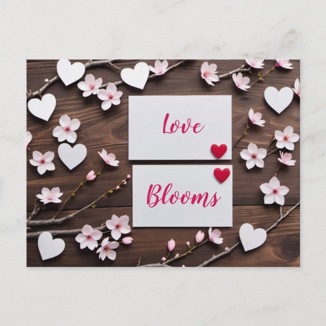 Cartão Postal Dia de os namorados, Posto (Frente)